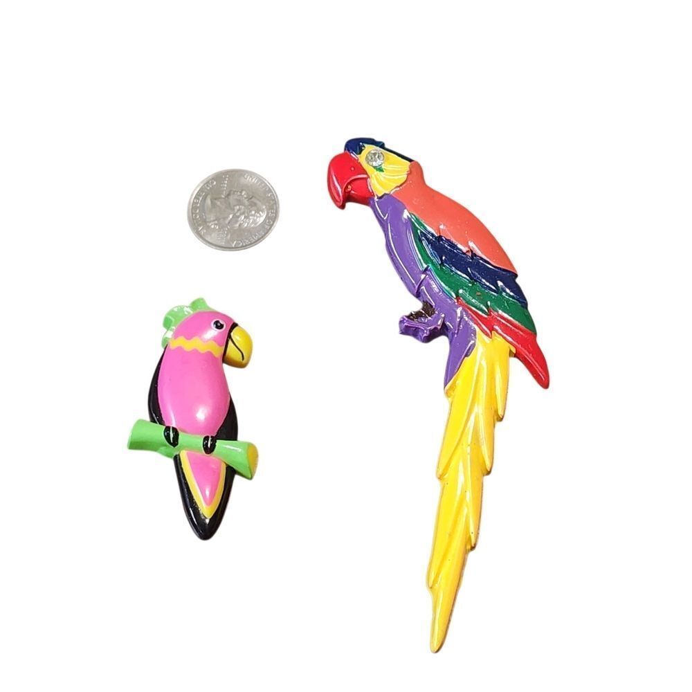Vintage Parrot Brooches